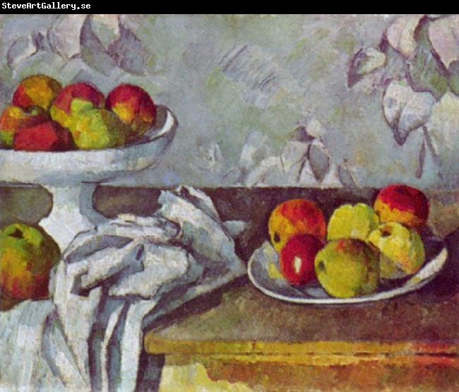 Paul Cezanne Stilleben mit apfeln und Fruchtschale